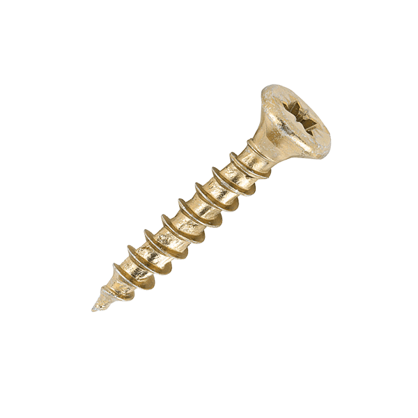Velocity wood screw image for the 4 x 25mm Timco Velocity Wood Screws, Pozi, Countersunk, ZY, Box of 200 (40025VY)