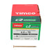 4 x 70mm Timco C2 Strong Fix Wood Screws, Pozi, Countersunk, ZY, Box of 200 (40070C2)