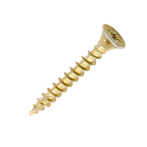 4.5 x 30mm Timco C2 Strong Fix Wood Screws, Pozi, Countersunk, ZY, Box of 200 (45030C2)