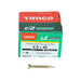 4.5 x 40mm Timco C2 Strong Fix Wood Screws, Pozi, Countersunk, ZY, Box of 200 (45040C2)