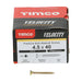 Velocity wood screw box 4.5 x 40mm Timco Velocity Wood Screws, Pozi, Countersunk, ZY, Box of 200 (45040VY)
