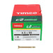 4.5 x 50mm Timco C2 Strong Fix Wood Screws, Pozi, Countersunk, ZY, Box of 200 (45050C2)