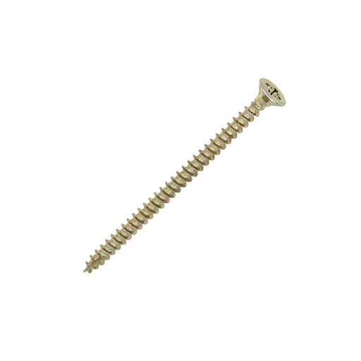 4.5 x 70mm Countersunk Wood Screws, Pozi, Zinc & Yellow, Box of 200 (45070CLAF)