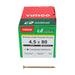 4.5 x 80mm Timco C2 Strong Fix Wood Screws, Pozi, Countersunk, ZY, Box of 200 (45080C2)