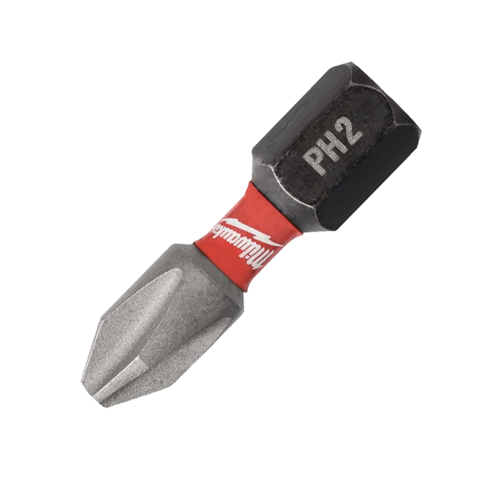 Milwaukee SHOCKWAVE™ PZ2 x 25mm Impact Bits - Pack of 25, 4932472041 - CLEARANCE