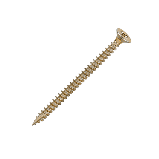 5 x 70mm Countersunk Wood Screws, Pozi, Zinc & Yellow, Box of 200 (50070CLAF)