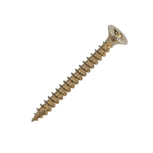 6 x 60mm Countersunk Wood Screws, Pozi, Zinc & Yellow, Box of 200 (60060CLAF)