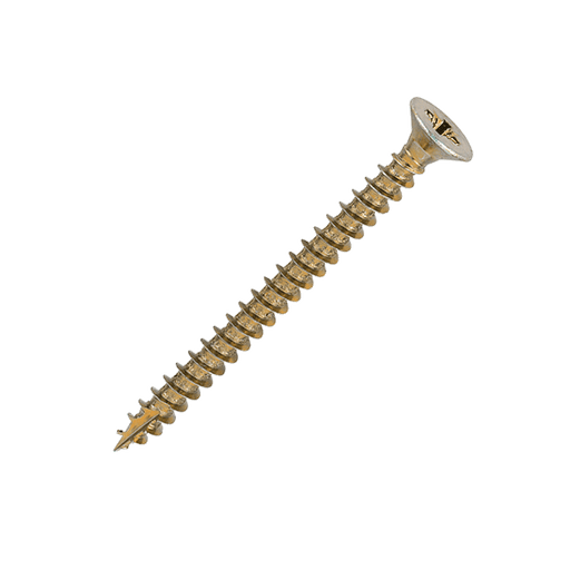 6 x 70mm Countersunk Wood Screws, Pozi, Zinc & Yellow, Box of 200 (60070CLAF). Supplied form Fusion Fixngs as part of a larger rnage.