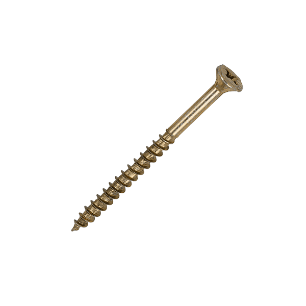 Velocity wood screw product image of the 6 x 80mm Timco Velocity Wood Screws, Pozi, Countersunk, ZY, Box of 200 (60080VY)