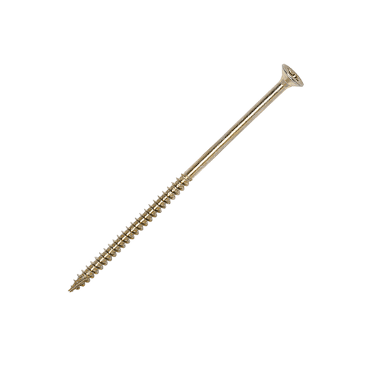 Long 130mm wood screws - 6 x 130mm Countersunk Wood Screws, Pozi, Zinc & Yellow, Box of 100 (60130CLAF)