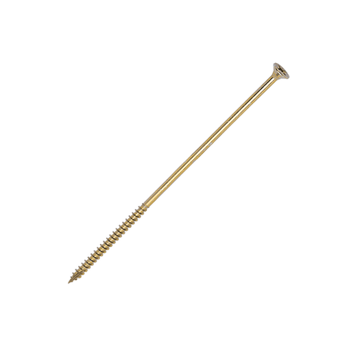 180mm wood screw - 6 x 180mm Countersunk Wood Screws, Pozi, Zinc & Yellow, Box of 100 (60180CLAF)