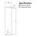 Size guide diagram for the 2mm (M6) x 14mm, Metal Dowel Pin,  A1 Stainless Steel, DIN 7. Part of a larger range of dowel pins from Fusion Fusion