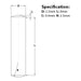 Screw guide for 2.5mm (M6) x 8mm, Metal Dowel Pin,  A1 Stainless Steel, DIN 7