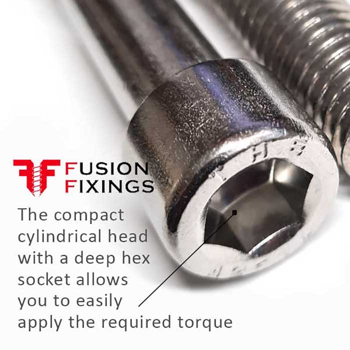 Second info panel for Socket Cap Head Screw / Bolt, A2 (304) Stainless Steel DIN 912