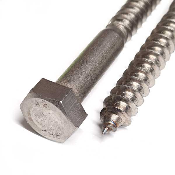 Product image 2 for M10 x 60mm Coach Screw A2 Stainless Steel DIN 571