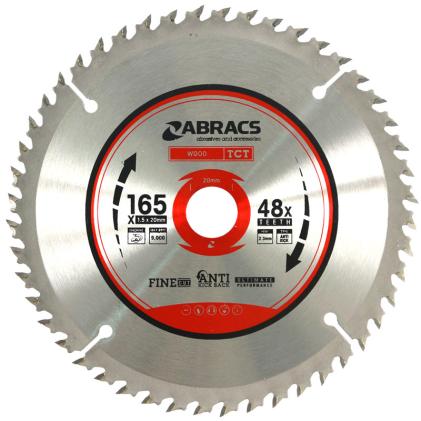 Abracs TCT16548 Circular Saw Blade 165mm x 20mm x 48T