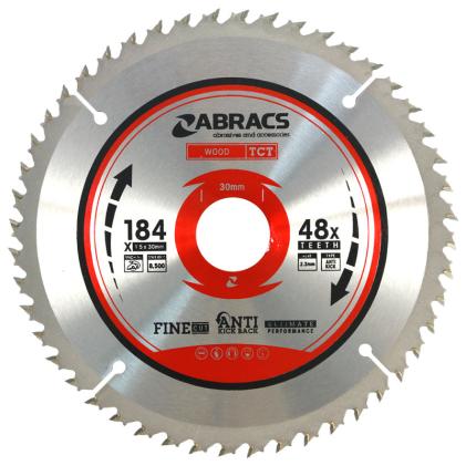 Abracs TCT18448 Circular Saw Blade 184mm x 30mm x 48T