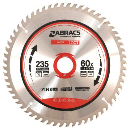 Abracs TCT23560 Circular Saw Blade 235mm x 30mm x 60T