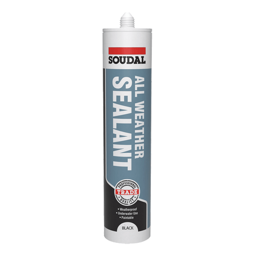 Soudal Trade All Weather Sealant, Black 290ml (158832)