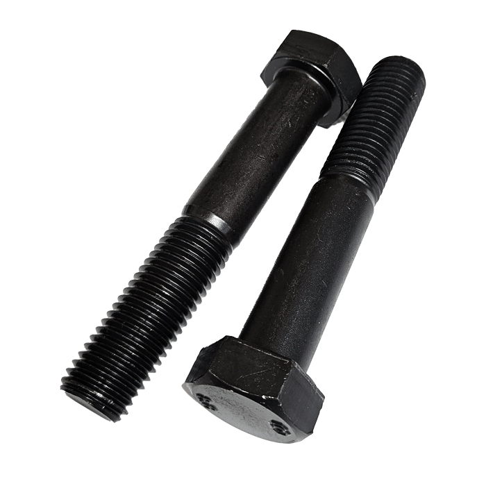 M24 x 140mm Hex Bolt Self Colour Grade 8.8 Steel Box of 10 - CLEARANCE