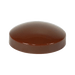 Two Piece Screw Caps, Brown (RAL) 8016 for Screw Size 3.5mm - 4.2mm (No.6-No.8) - Pack of 100
