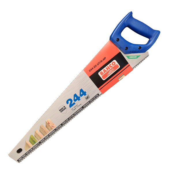 Product image for the BAHCO 244P-22-U7-HP 22" Barracuda Handsaw Medium Cut 