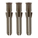 7 x 42mm Brown Premium Plastic Wall Plugs - Screw Size 4.5mm - 6mm - Bag of 1000