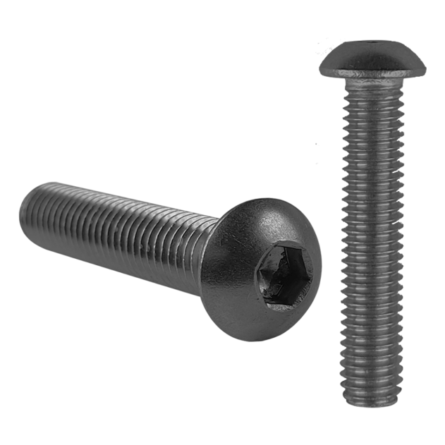 M8 x 12mm Socket Button Screw Self Colour Gr. 10.9 ISO 7380