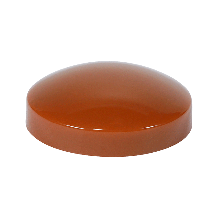 Two Piece Screw Caps, Clay Brown (RAL) 8003 for Screw Size 3.5mm - 4.2mm (No.6-No.8) - Pack of 100