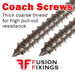 Information image for coach screws from Fusion Fixings