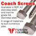 Coach screws from Fusion Fixings