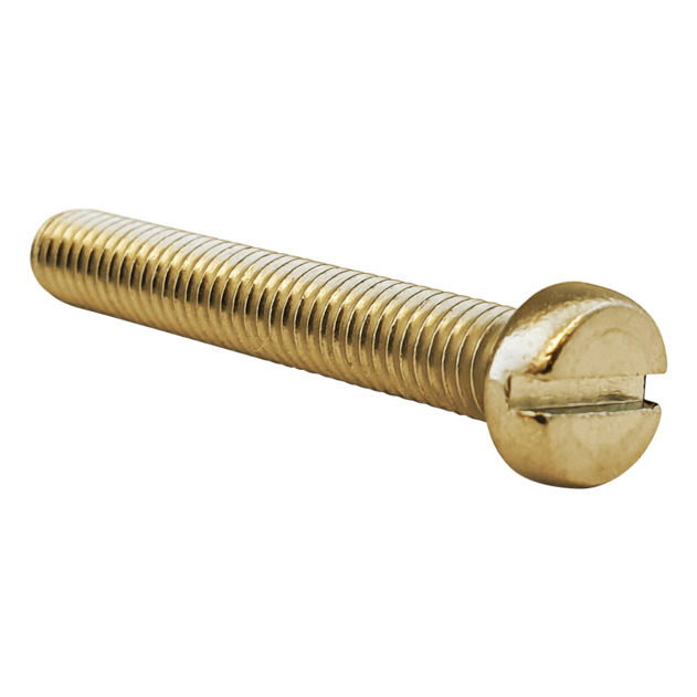 M3 x 16mm Slotted Cheese Hd Machine Screw Brass DIN 84