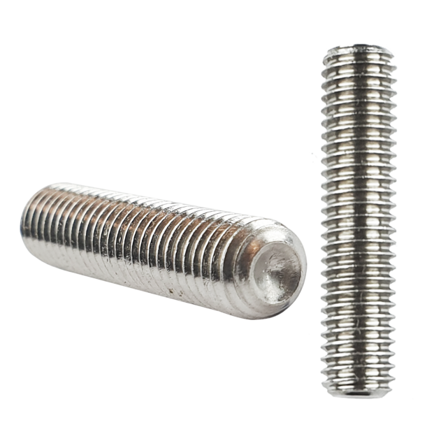 M3.5 x 4mm Socket Cup Point Grub Screw A2 Stainless DIN 916