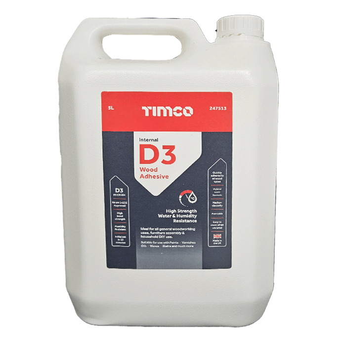 Timco Internal D3 Wood Adhesive - 5L Bottle (247513)