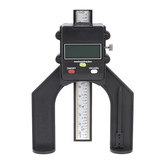 Trend 60mm Digital Depth Gauge for Routers, Tables & Saw Benches (GUAGE/D60) - CLEARANCE