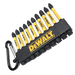 DeWALT 10pc Mixed Pozi & Phillips FLEXTORQ Impact Driver Bit Keyring Set, DT7274-QZ – CLEARANCE