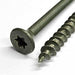 ForgeFast Decking Screw, Torx, Countersunk, Green, Tub of 300 (FFDS5100GT)