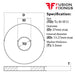M12 x 37 x 3.3mm Form G Flat Construction Washer, Metric, HV140 Mild Steel, BZP, BS 4320