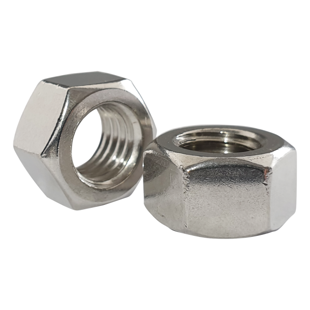 1" UNC Hexagon Full Nut A4 Stainless Steel, ASME B18.2.2