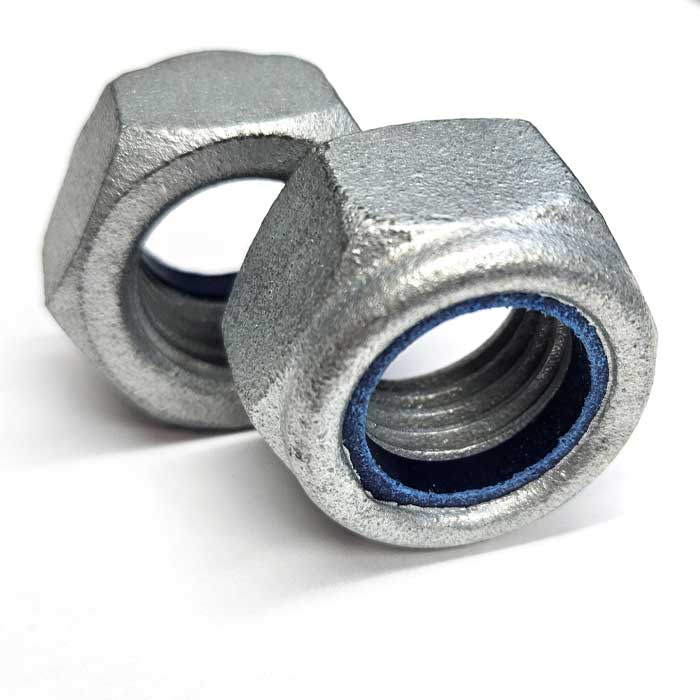 Galvanised Nyloc Nut
