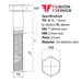 Size guide for M18 x 160mm Hex Bolt (Part Threaded Bolt) A2 stainless steel, DIN 931