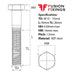 Size guide for M10 x 50mm Hex Bolt (Part Threaded Bolt) BZP, DIN 931 Grade 8.8
