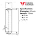 Info panel for 2.5 x 12mm Dowel Pin, Hardened & Ground Steel, Self-Colour, DIN 6325