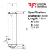 Info panel for 4 x 14mm Dowel Pin, Hardened & Ground Steel, Self-Colour, DIN 6325