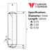 Info panel for 5 x 26mm Dowel Pin, Hardened & Ground Steel, Self-Colour, DIN 6325