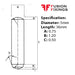 Info panel for 5 x 36mm Dowel Pin, Hardened & Ground Steel, Self-Colour, DIN 6325