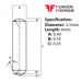 Info panel for 2.5 x 6mm Dowel Pin, Hardened & Ground Steel, Self-Colour, DIN 6325