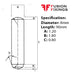 Info panel for 8 x 90mm Dowel Pin, Hardened & Ground Steel, Self-Colour, DIN 6325