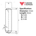 Info panel for 5 x 8mm Dowel Pin, Hardened & Ground Steel, Self-Colour, DIN 6325