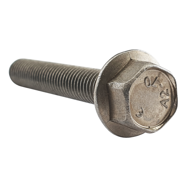 M8 x 80mm Flanged Hex Bolt A2 Stainless DIN 6921